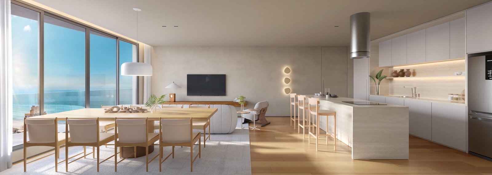 Lagom Pereque — living apto 2, GT Home & ABC, Balneário Perequê, Porto Belo SC