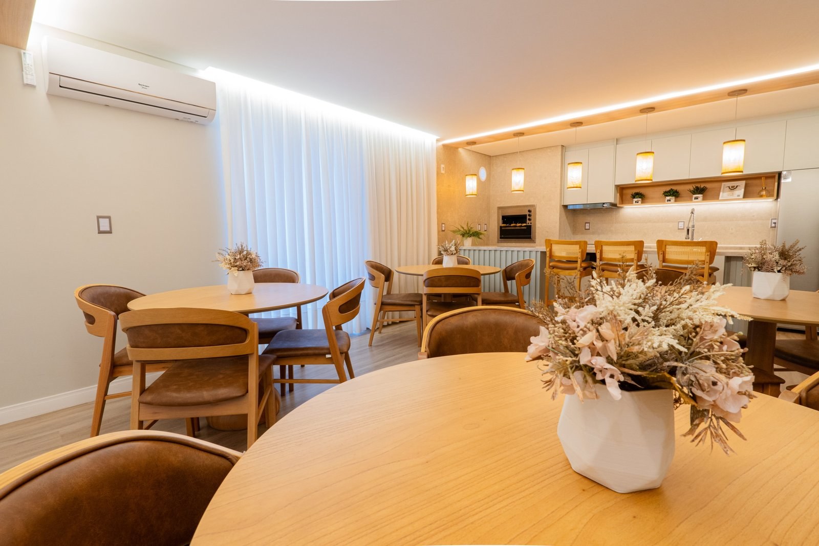 Leblon Residence — Salão de festas (foto real), Construtora Pro House, Porto Belo SC