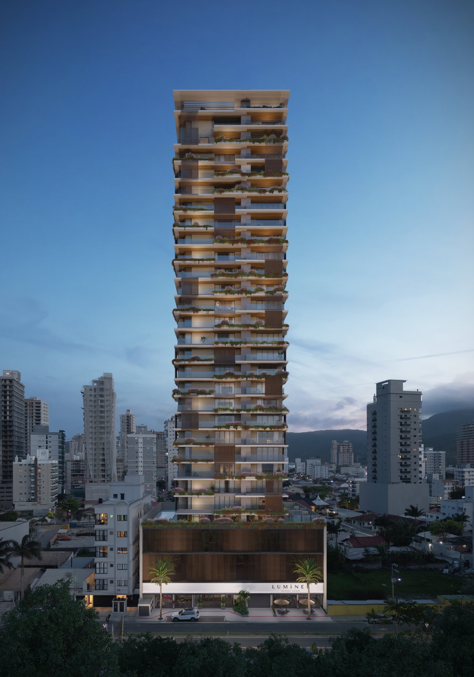 Luminer Garden Homes — homes fachada 2 em Porto Belo SC
