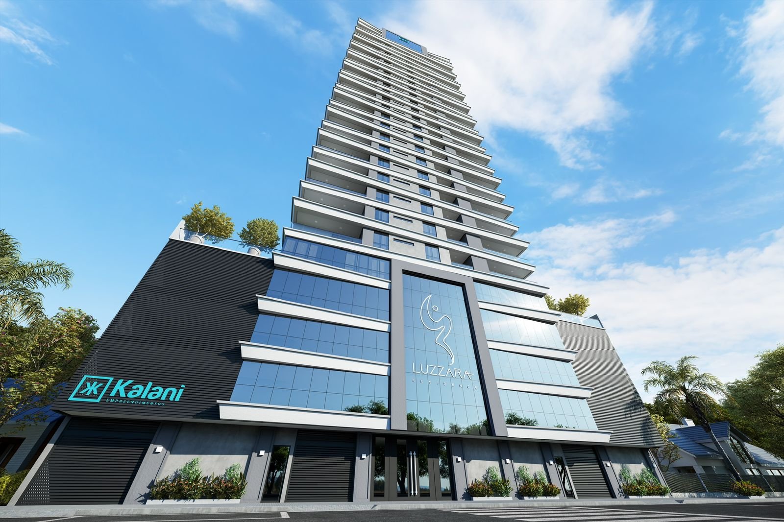 Luzzara — fachada e renders 2, Kalani Empreendimentos, Balneário Perequê, Porto Belo SC Luzzara — fachada e renders 2, Kalani Empreendimentos, Balneário Perequê, Porto Belo SC