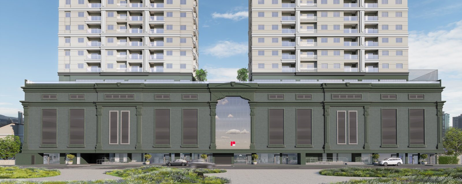 Lyon Home Club - Torre 2 — embasamento com salas comerciais, Pasqualotto, Porto Belo SC Lyon Home Club - Torre 2 — embasamento com salas comerciais, Pasqualotto, Porto Belo SC