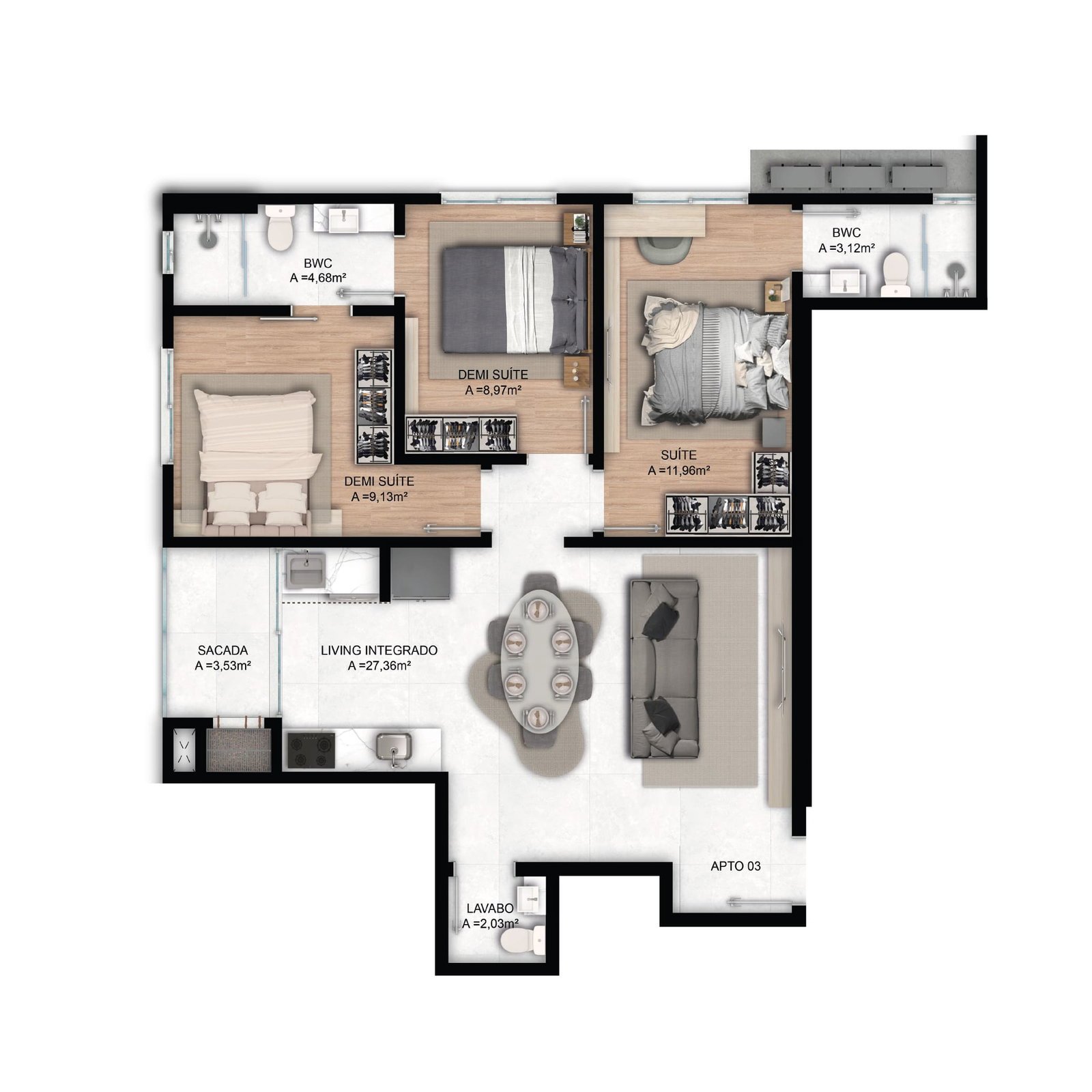 Mar Amar Residence — apto 3, Menegoi, Porto Belo SC