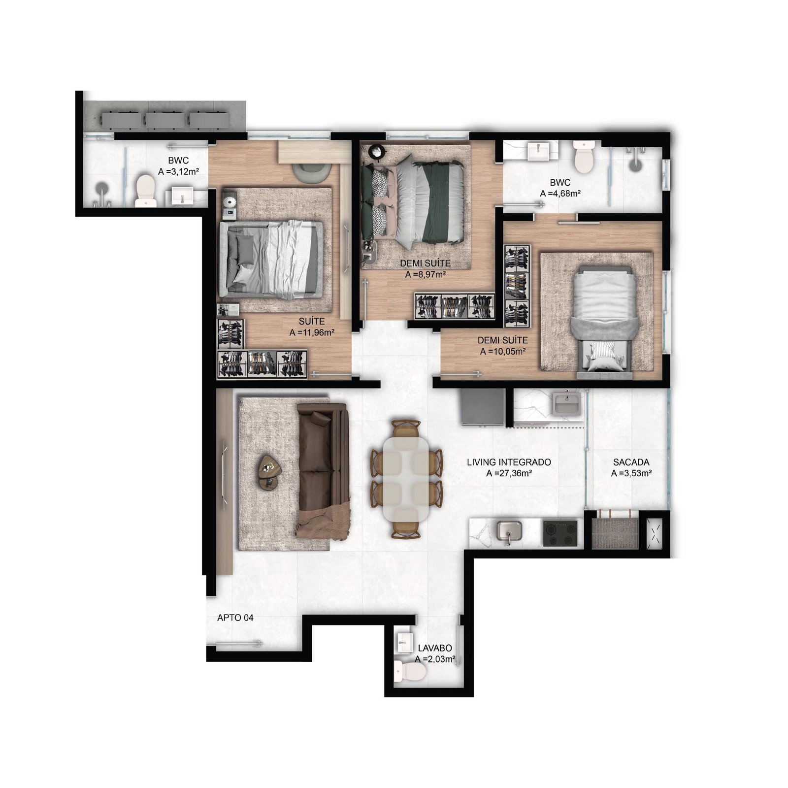 Mar Amar Residence — apto 4, Menegoi, Porto Belo SC