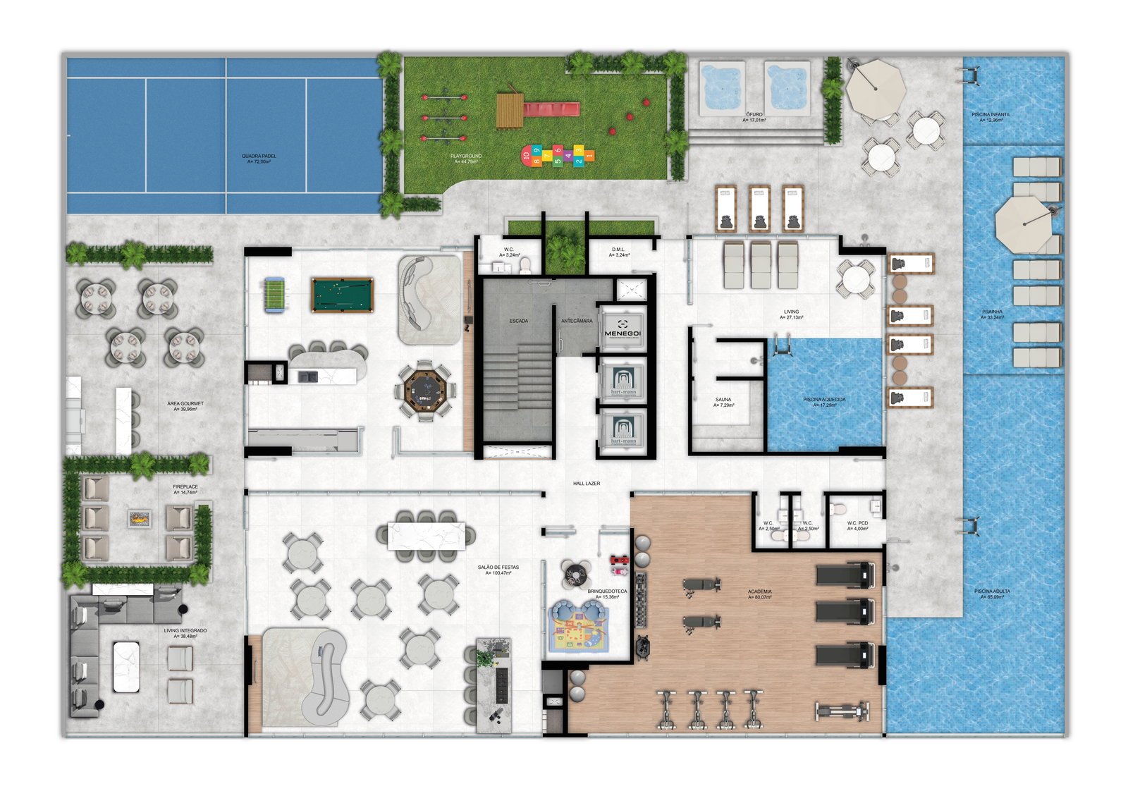 Mar Amar Residence — lazer alta qualidade, Menegoi, Porto Belo SC