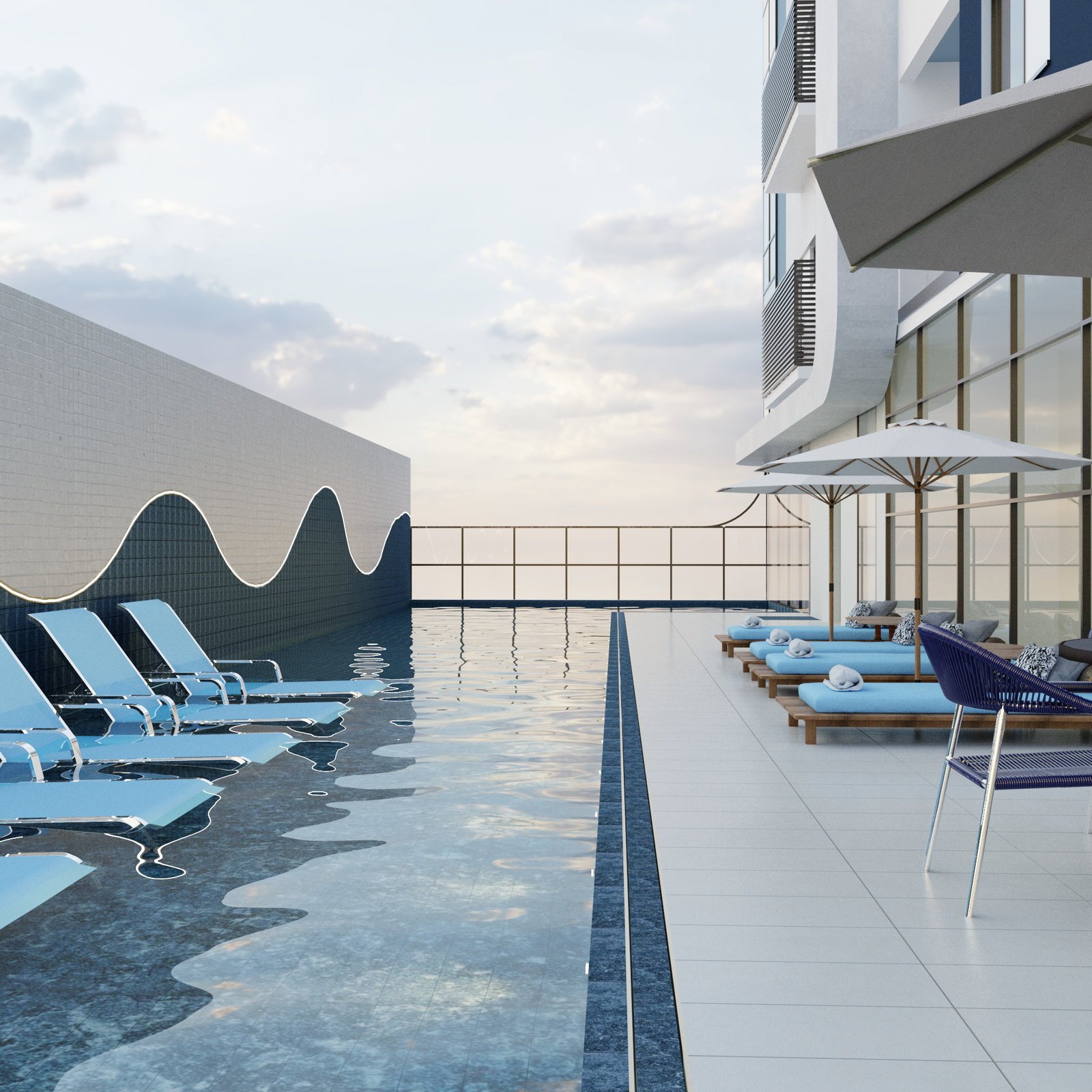 Mar Amar Residence — lazer area da piscina, Menegoi, Porto Belo SC