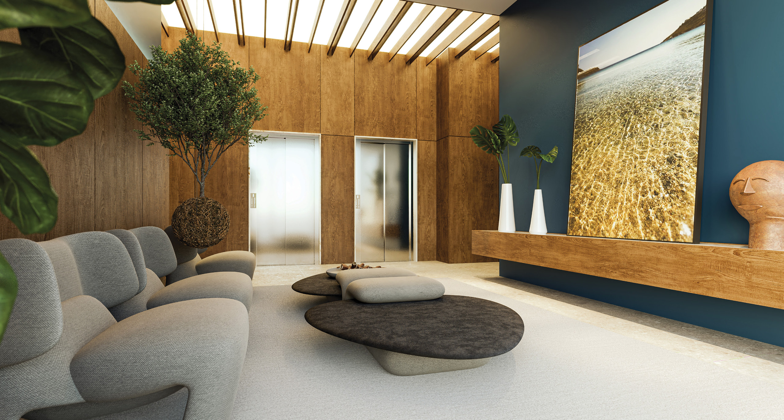 Meraki Future Living — Hall de entrada, Pastório, Balneário Perequê, Porto Belo SC Meraki Future Living — Hall de entrada, Pastório, Balneário Perequê, Porto Belo SC