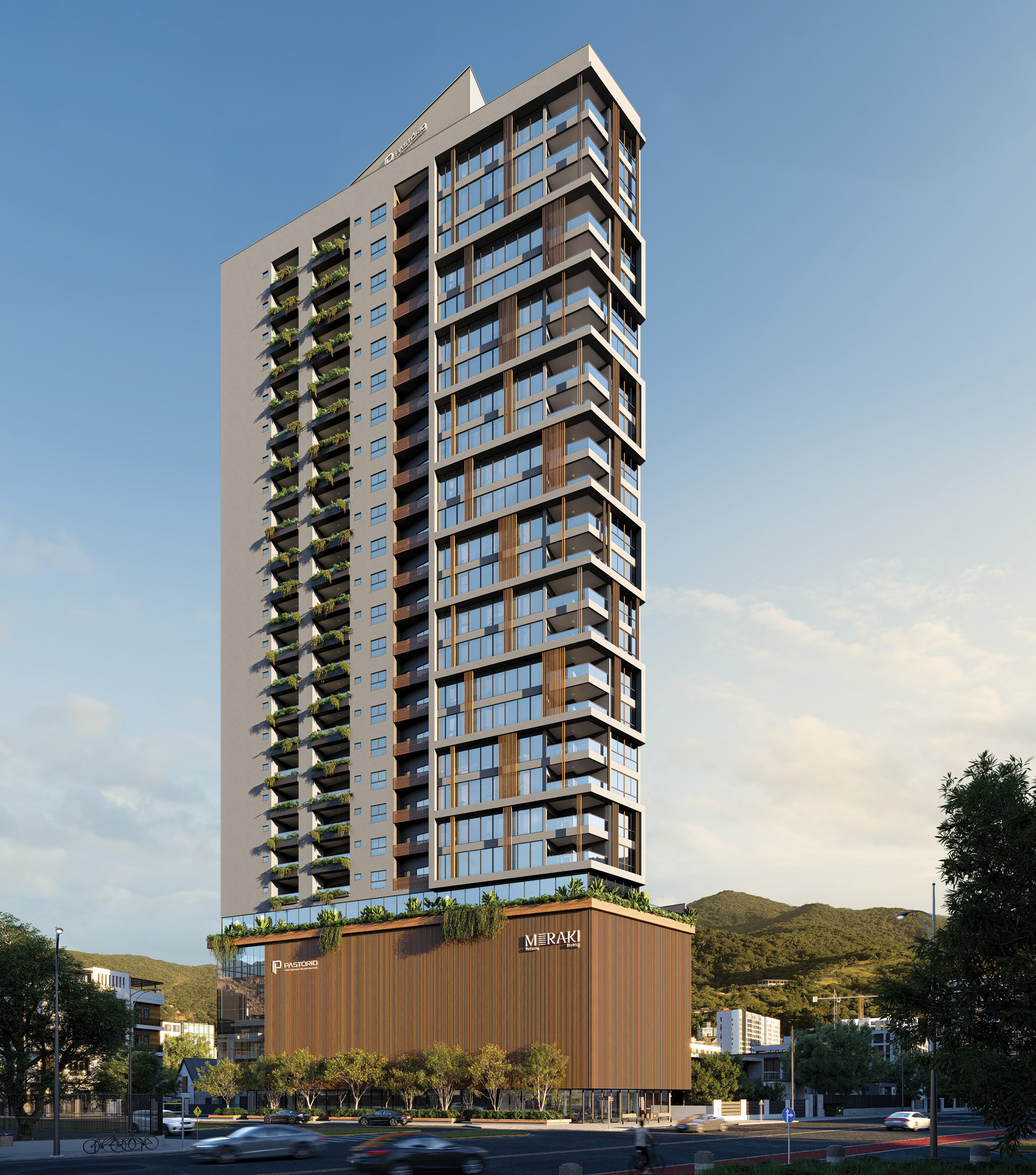 Meraki Future Living — Torre em vista diurna, Pastório, Balneário Perequê, Porto Belo SC Meraki Future Living — Torre em vista diurna, Pastório, Balneário Perequê, Porto Belo SC