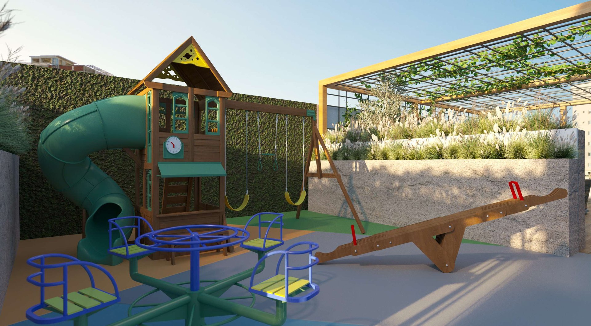 Milano 062 — Playground, Mella Construtora, Balneário Perequê, Porto Belo SC