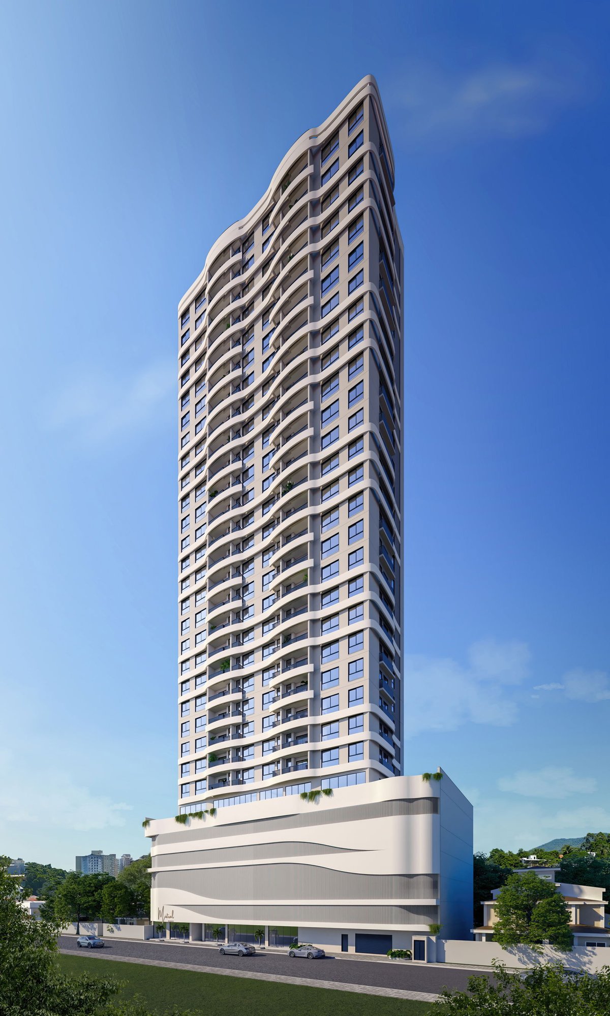 Mistral Residence — fachada e renders 1, Caleone Construtora, Jardim Dourado, Porto Belo SC Mistral Residence — fachada e renders 1, Caleone Construtora, Jardim Dourado, Porto Belo SC