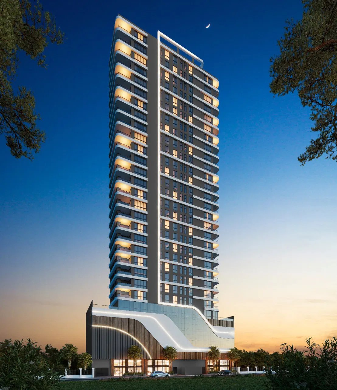 Monte Moriá — fachada, Império Real Construtora, Balneário Perequê, Porto Belo SC Monte Moriá — fachada, Império Real Construtora, Balneário Perequê, Porto Belo SC