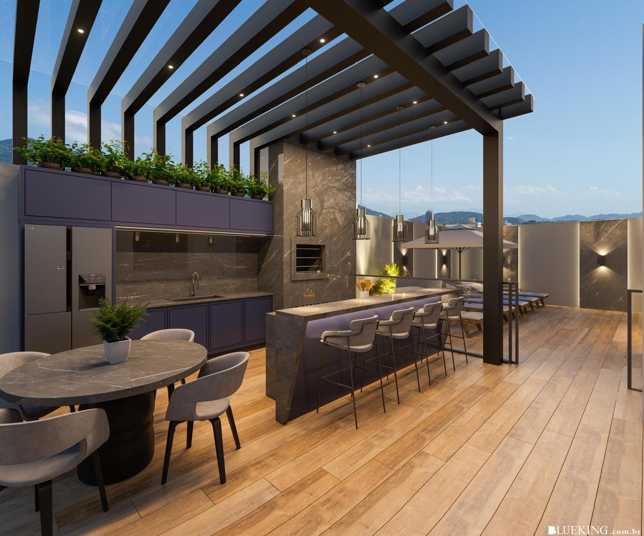 Montpellier Residence — fachada e renders 5, LG Dellagnelo, Porto Belo SC