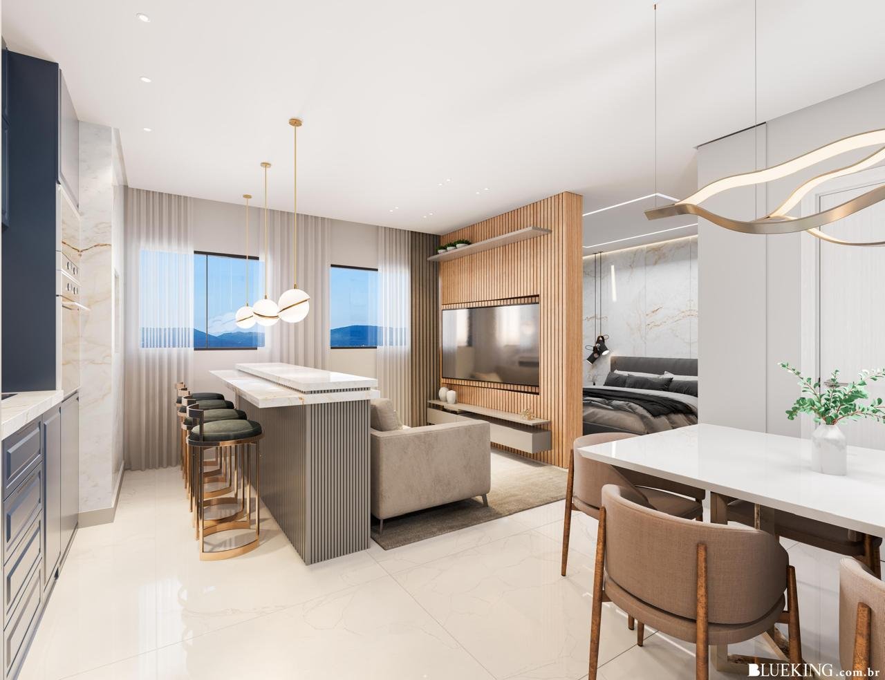 Montpellier Residence — fachada e renders 9, LG Dellagnelo, Porto Belo SC