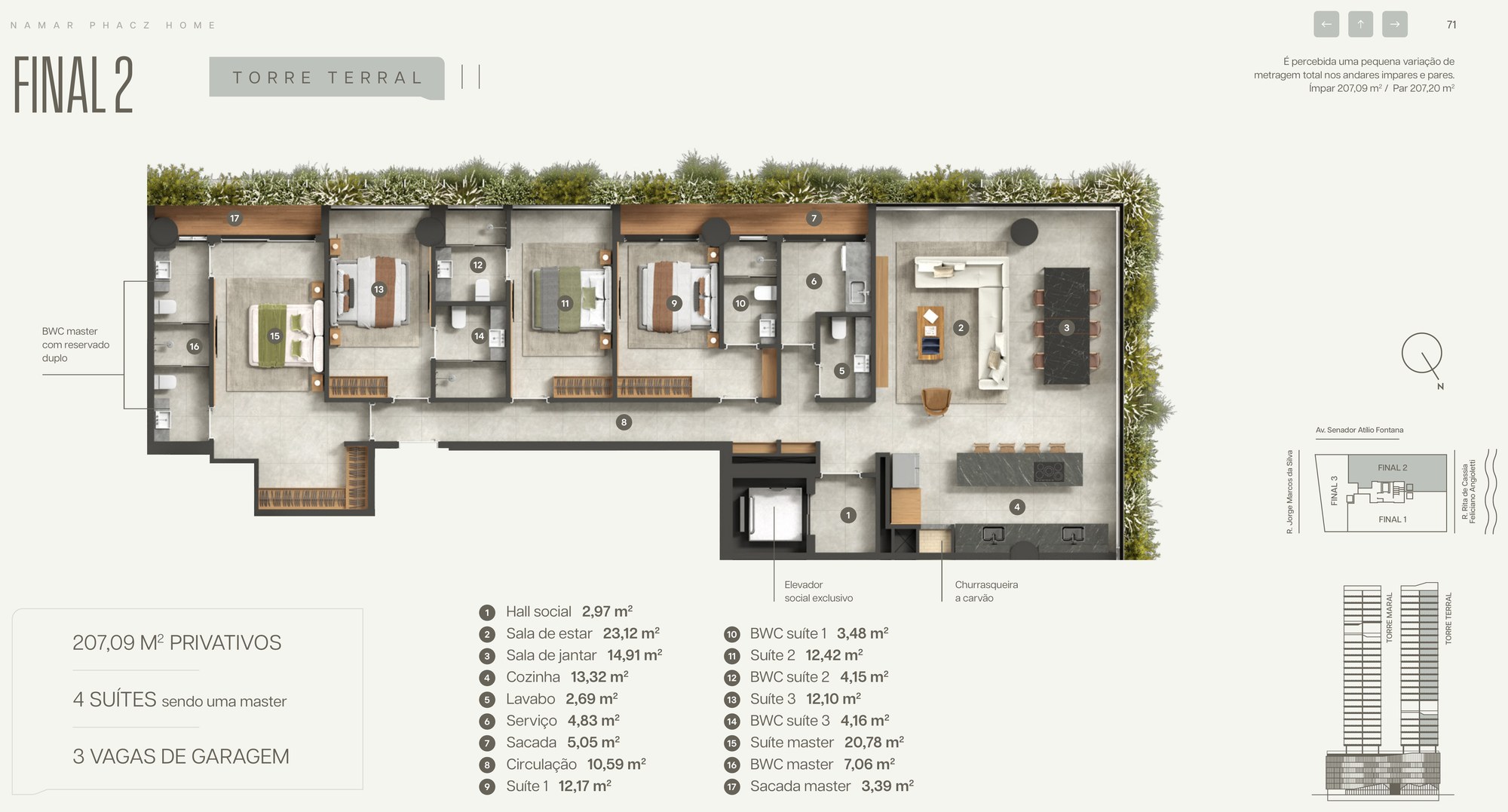Namar — planta e tipologias 7, Phacz Empreendimentos, Balneário Perequê, Porto Belo SC Namar — planta e tipologias 7, Phacz Empreendimentos, Balneário Perequê, Porto Belo SC