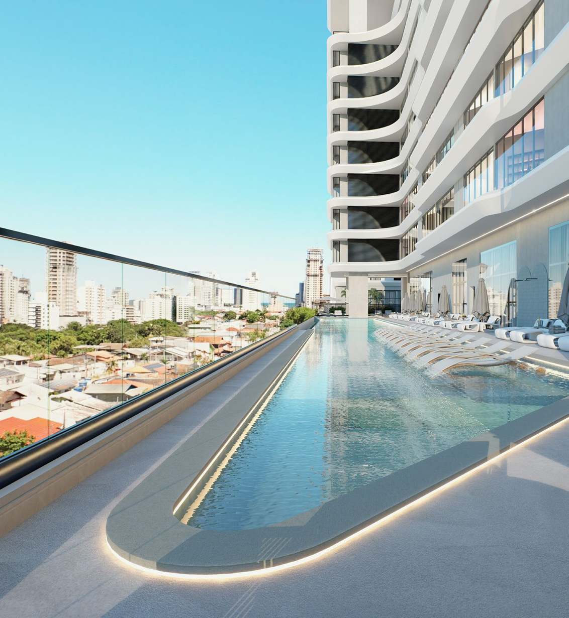 Nexus — piscina com vista para a cidade