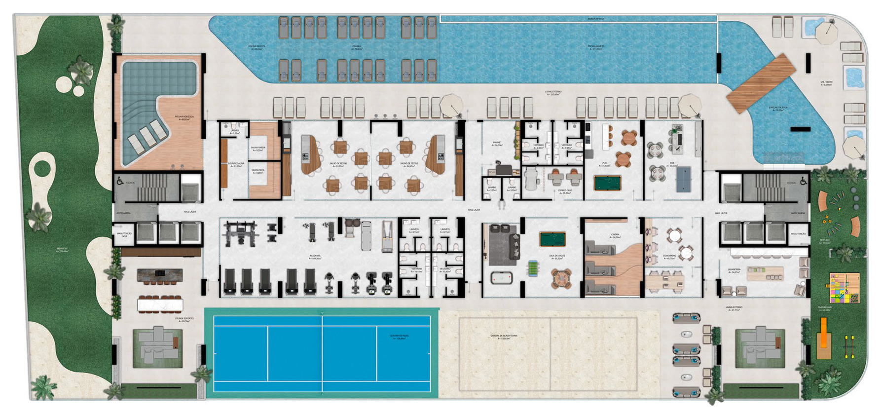 Nexus — planta humanizada do lazer