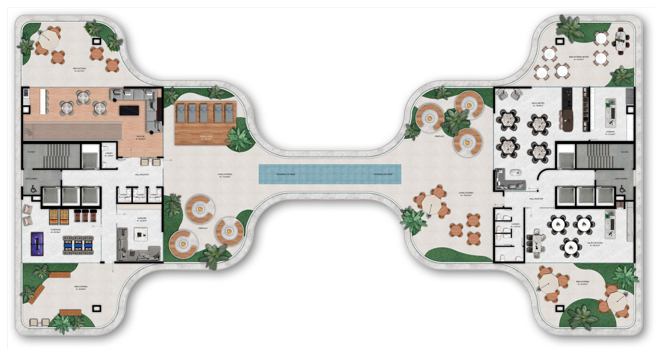 Nexus — planta humanizada do rooftop