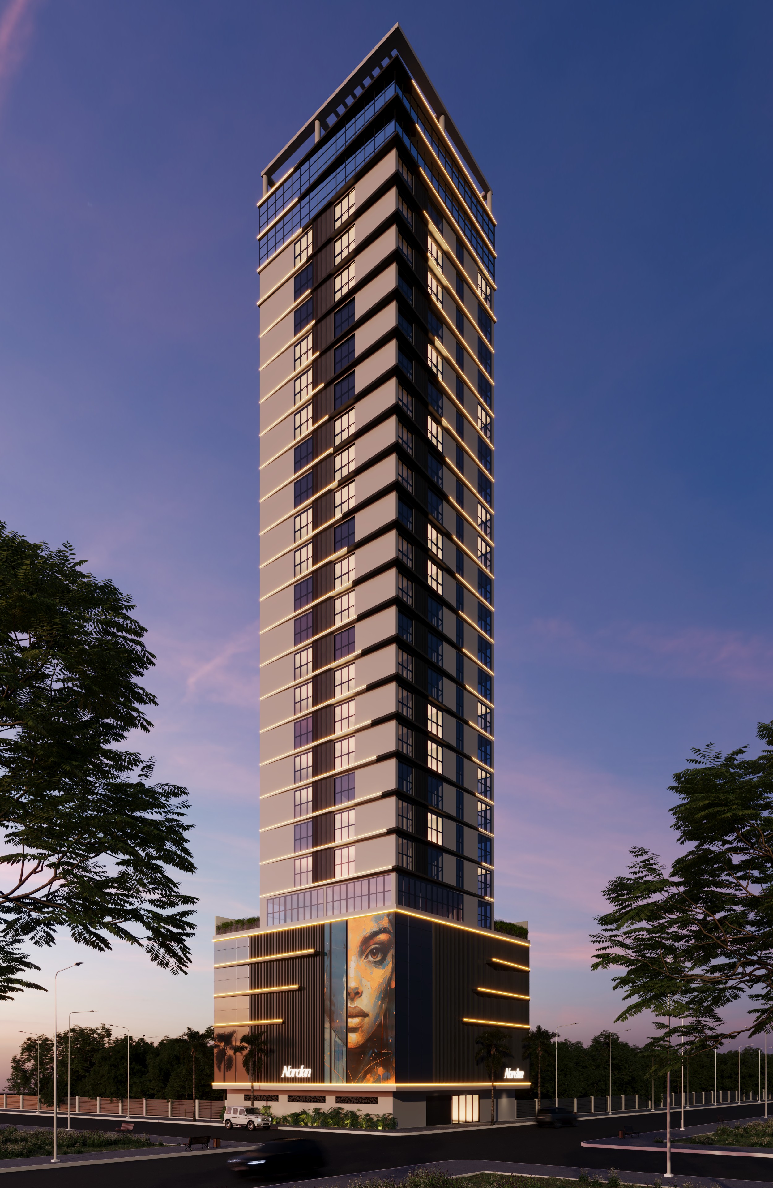 Norden Residence — fachada e renders 3, Sanmar Empreendimentos, Vila Nova, Porto Belo SC