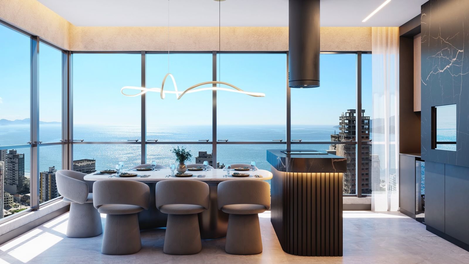 Ocean Avenue Towers — fachada e renders 7, ZIG Empreendimentos, Balneário Perequê, Porto Belo SC