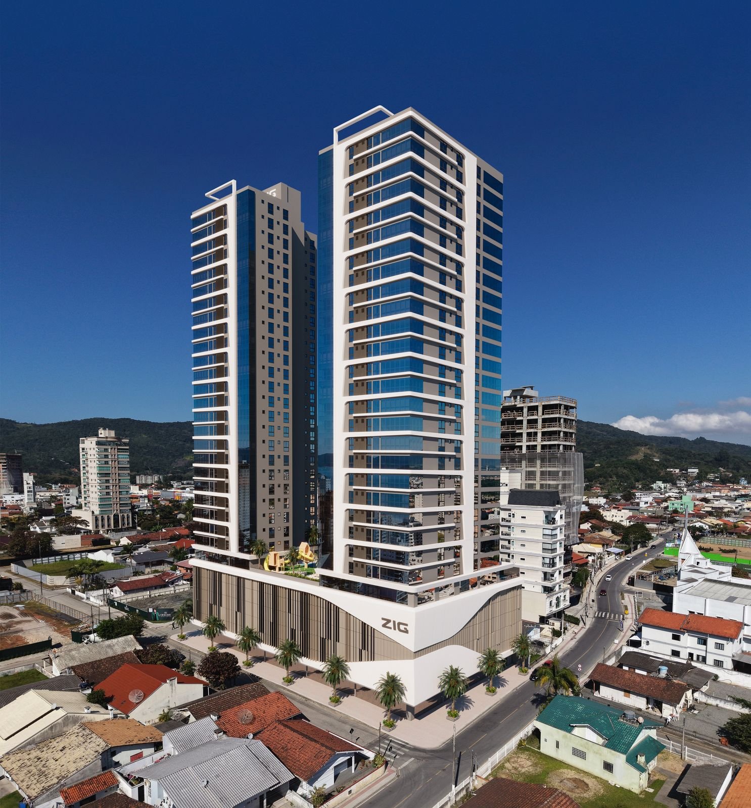 Ocean Avenue Towers — fachada e renders 5, ZIG Empreendimentos, Balneário Perequê, Porto Belo SC