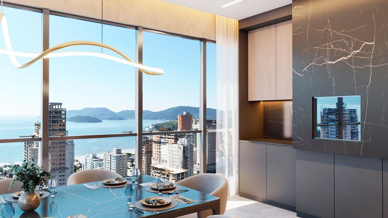 Ocean Avenue Towers — fachada e renders 8, ZIG Empreendimentos, Balneário Perequê, Porto Belo SC