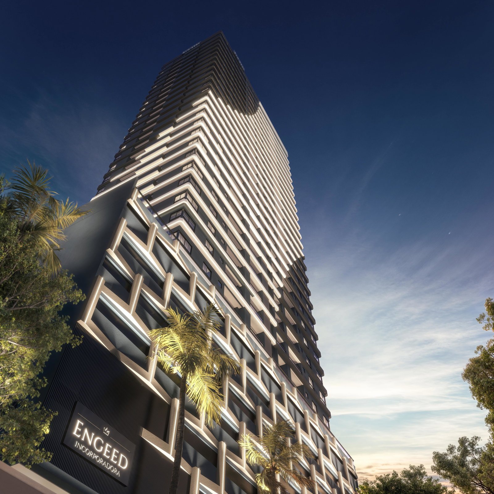 One Bay Tower — fachada, Engeed Incorporadora, Balneário Perequê, Porto Belo SC One Bay Tower — fachada, Engeed Incorporadora, Balneário Perequê, Porto Belo SC