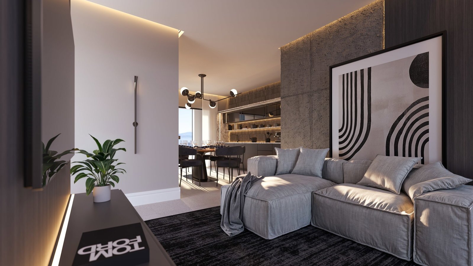 One Bay Tower — living tipo, Engeed Incorporadora, Balneário Perequê, Porto Belo SC One Bay Tower — living tipo, Engeed Incorporadora, Balneário Perequê, Porto Belo SC