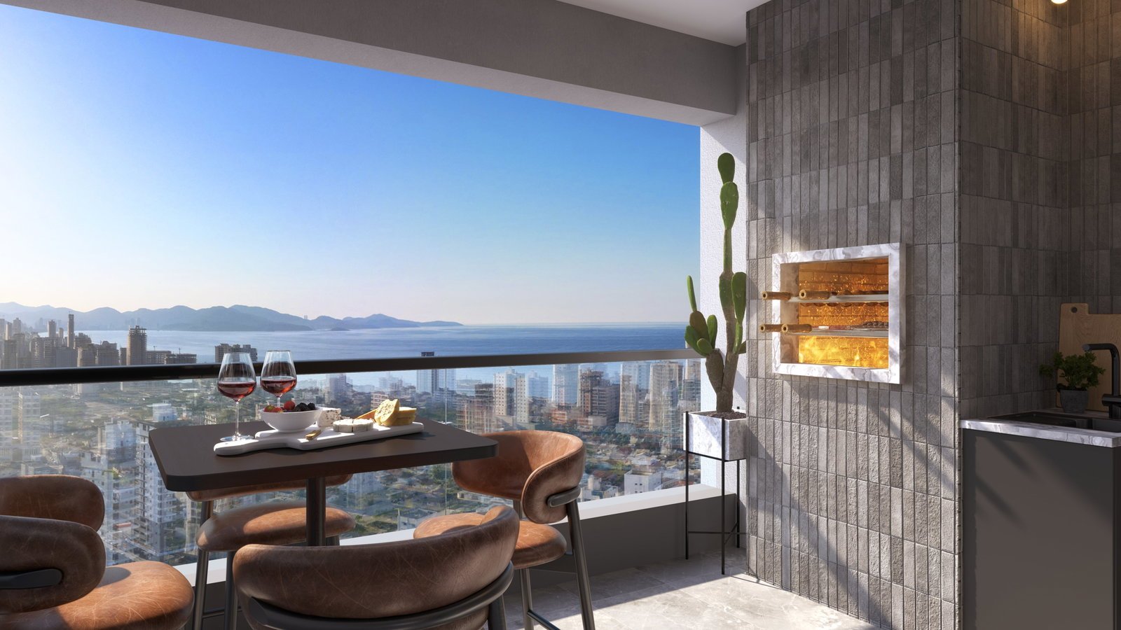 One Bay Tower — sacada tipo, Engeed Incorporadora, Balneário Perequê, Porto Belo SC One Bay Tower — sacada tipo, Engeed Incorporadora, Balneário Perequê, Porto Belo SC