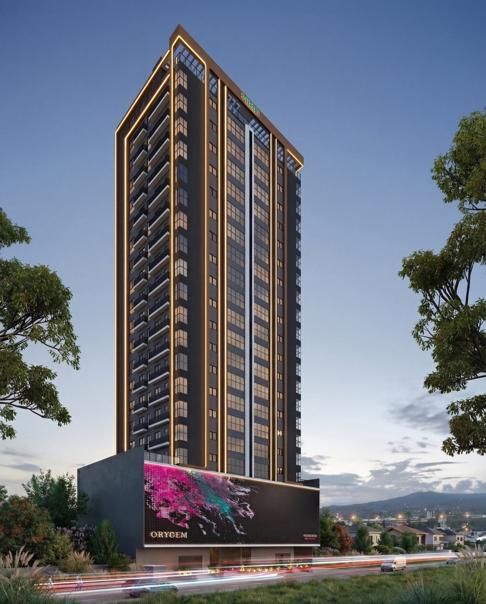 Orygem — residencial multifamiliar externa fachada rfinal, Amare Empreendimentos, Balneário Perequê, Porto Belo SC Orygem — residencial multifamiliar externa fachada rfinal, Amare Empreendimentos, Balneário Perequê, Porto Belo SC