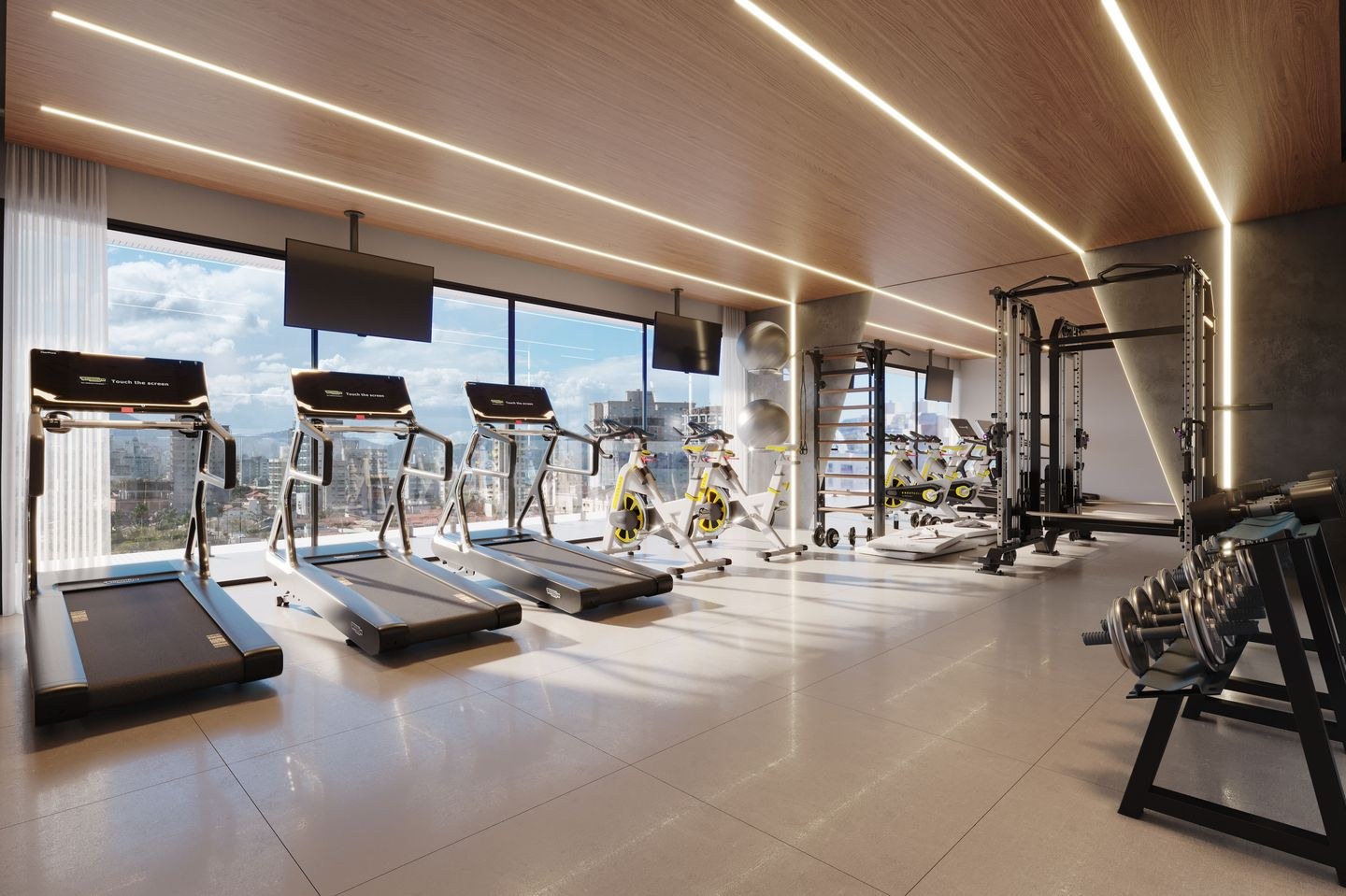 Platja D'en Bossa — Academia, Cescon Construtora e Incorporadora, Balneário Perequê, Porto Belo SC