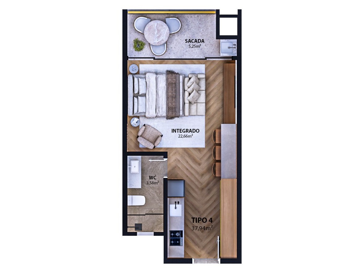 Porto Amalfi Residence — tipo 04, AR Incorporadora, Balneário Perequê, Porto Belo SC