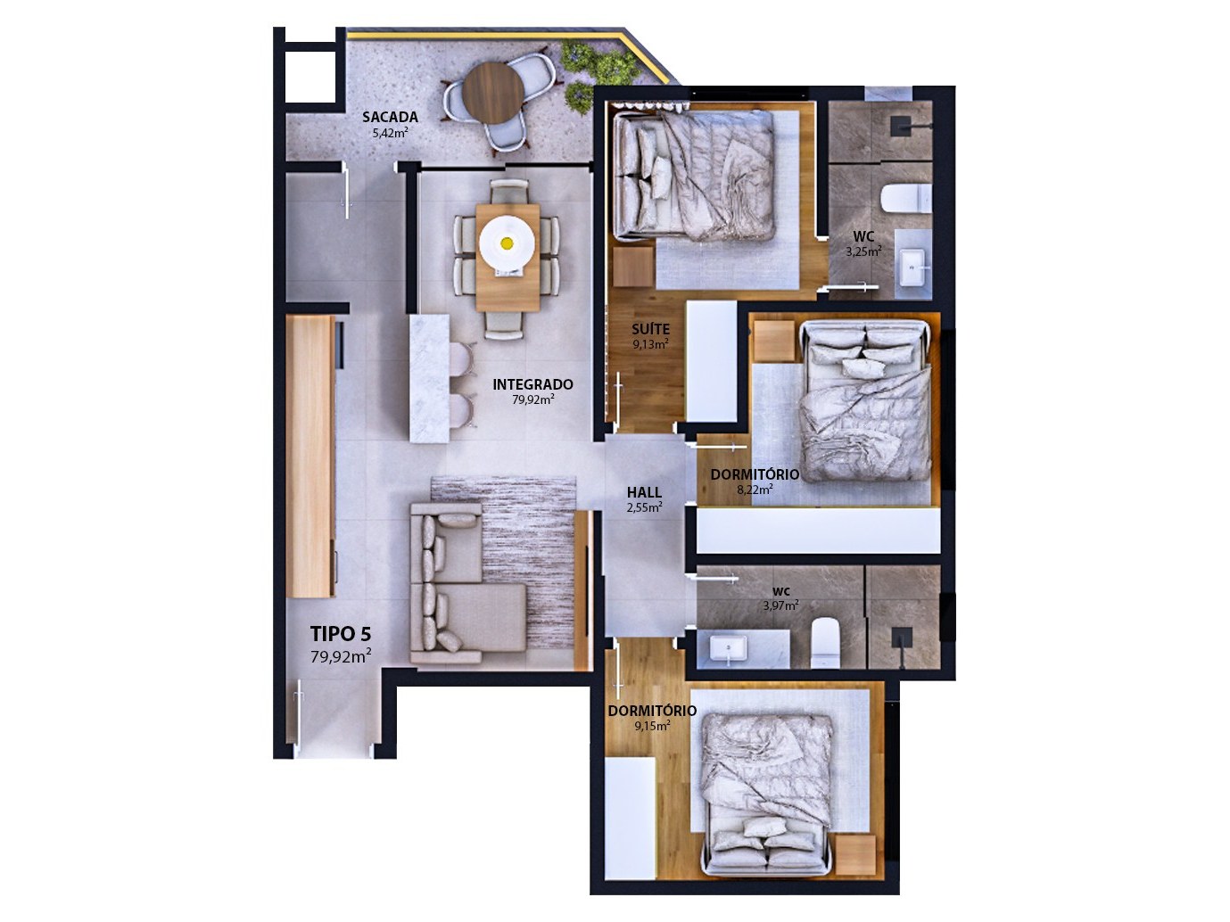 Porto Amalfi Residence — tipo 05, AR Incorporadora, Balneário Perequê, Porto Belo SC