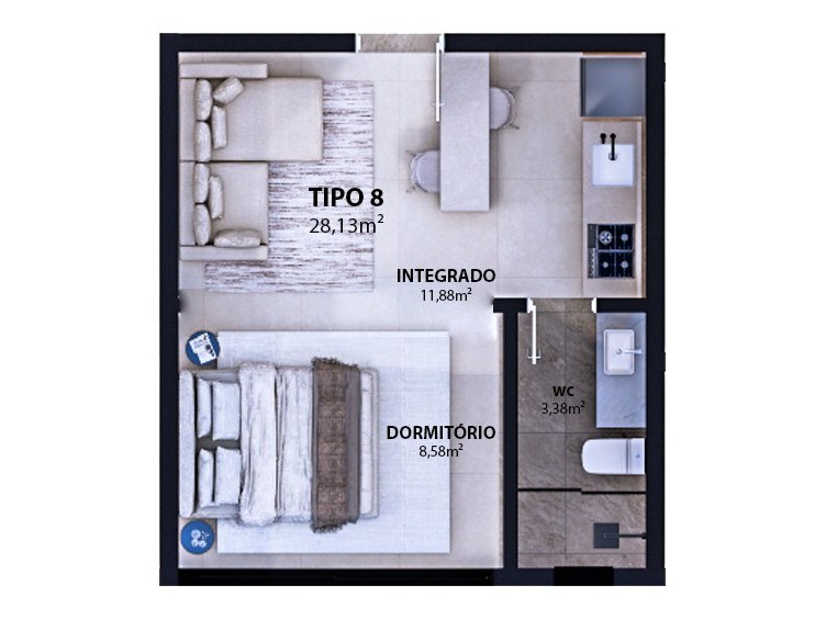 Porto Amalfi Residence — tipo 08, AR Incorporadora, Balneário Perequê, Porto Belo SC