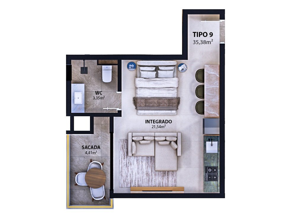Porto Amalfi Residence — tipo 09, AR Incorporadora, Balneário Perequê, Porto Belo SC