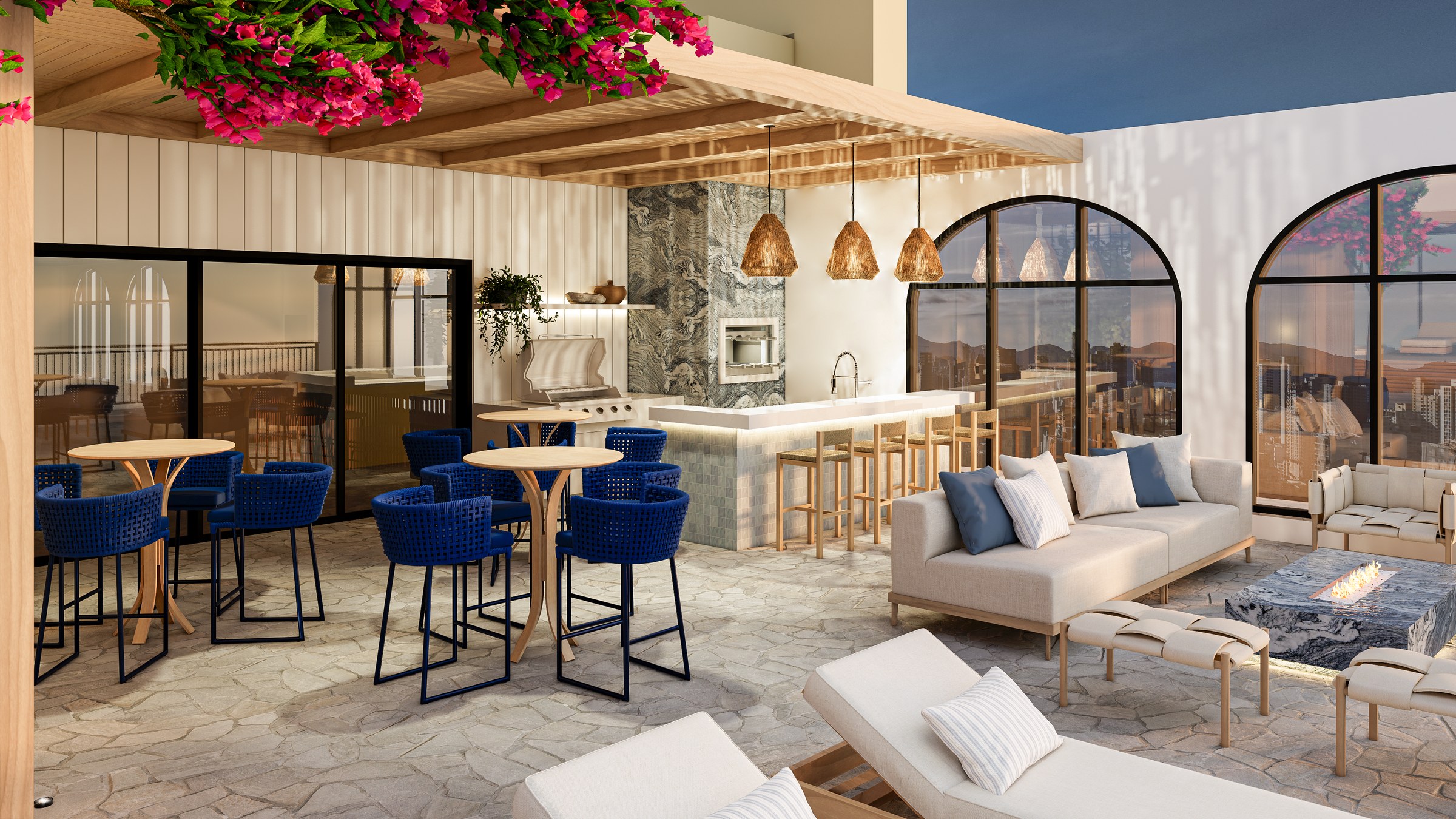 Porto Amalfi Residence — área gourmet do rooftop, AR Incorporadora, Balneário Perequê, Porto Belo SC