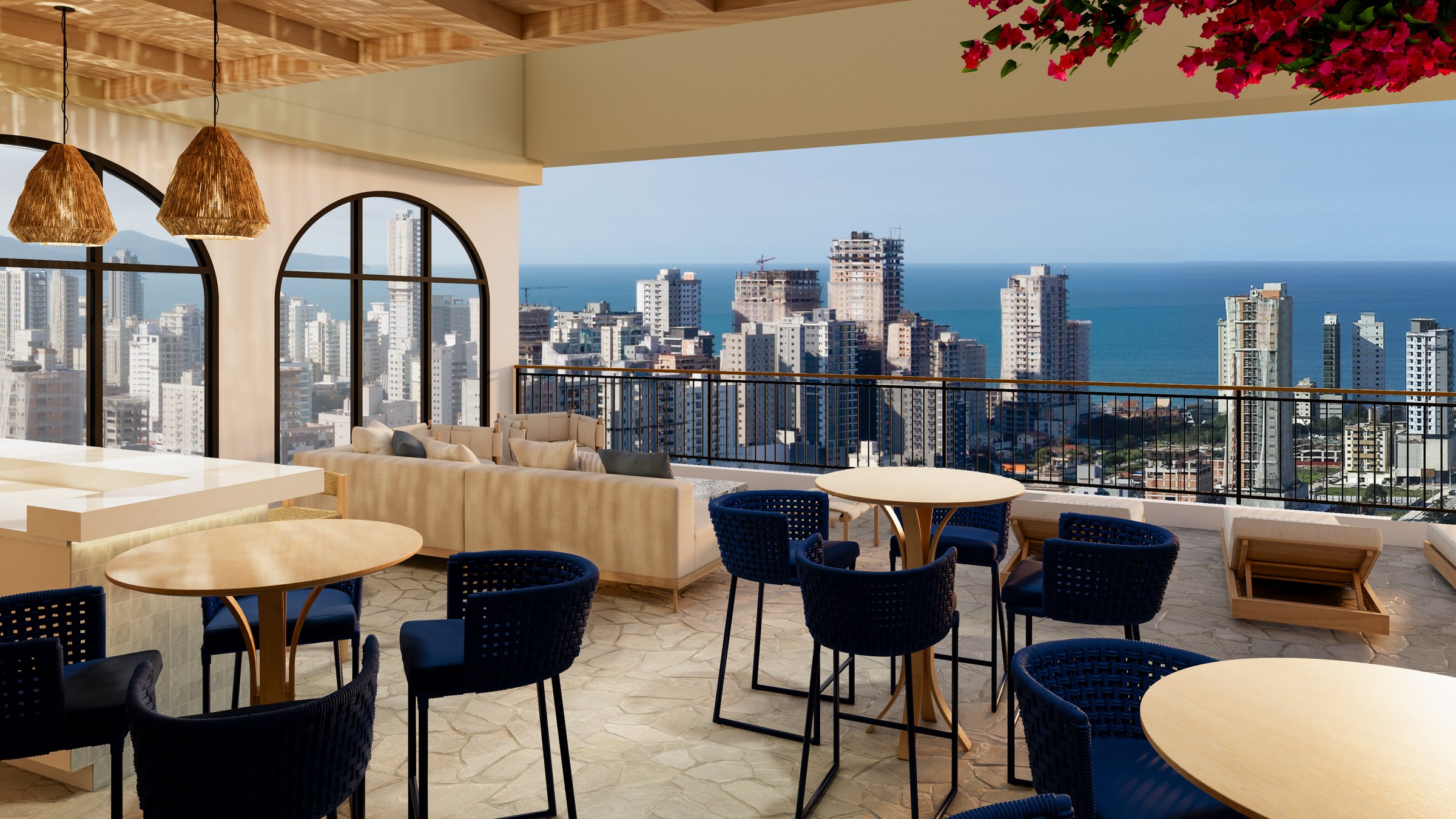 Porto Amalfi Residence — gourmet do rooftop com vista para o mar, AR Incorporadora, Balneário Perequê, Porto Belo SC