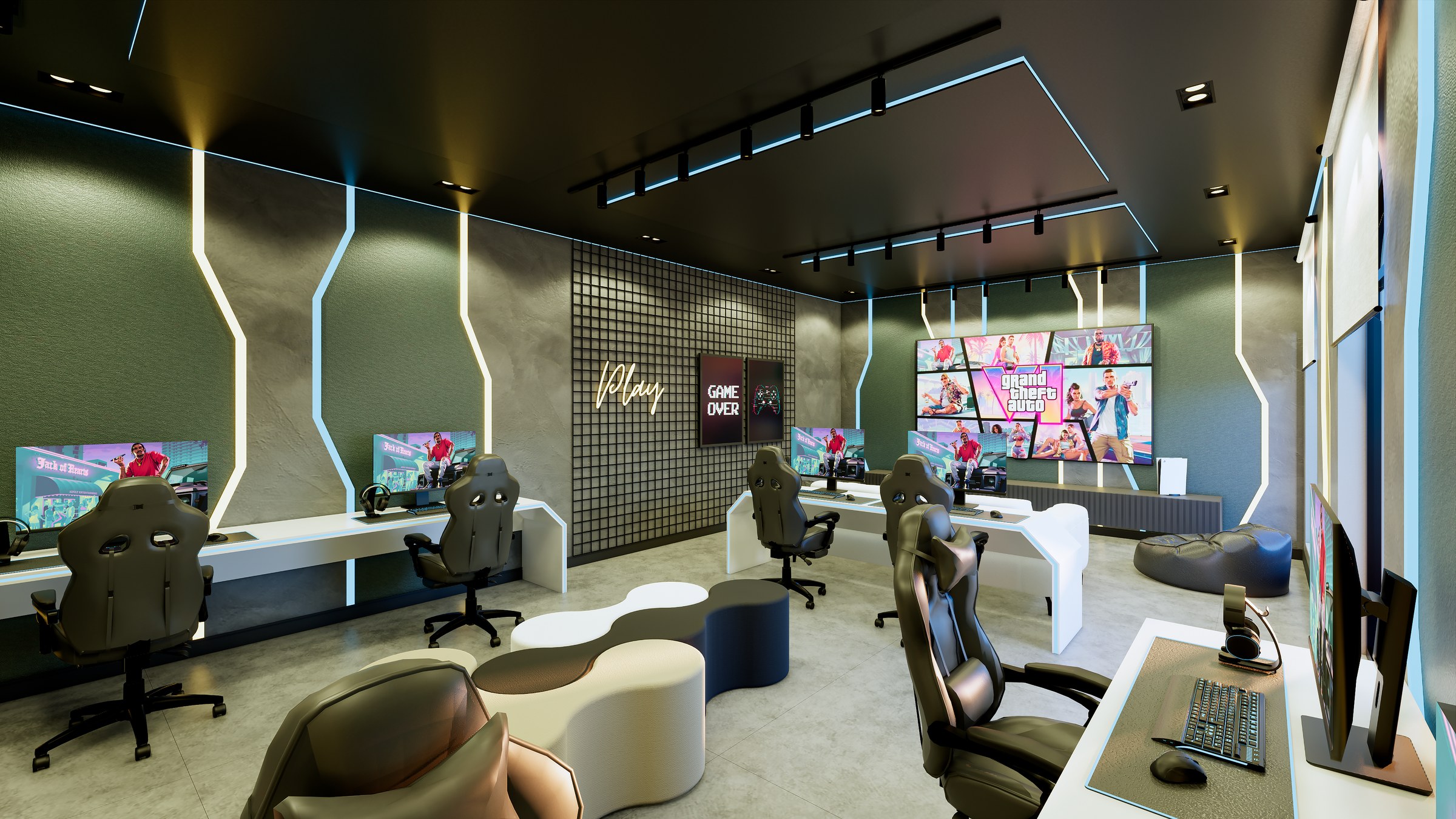 Porto Amalfi Residence — sala de jogos, AR Incorporadora, Balneário Perequê, Porto Belo SC