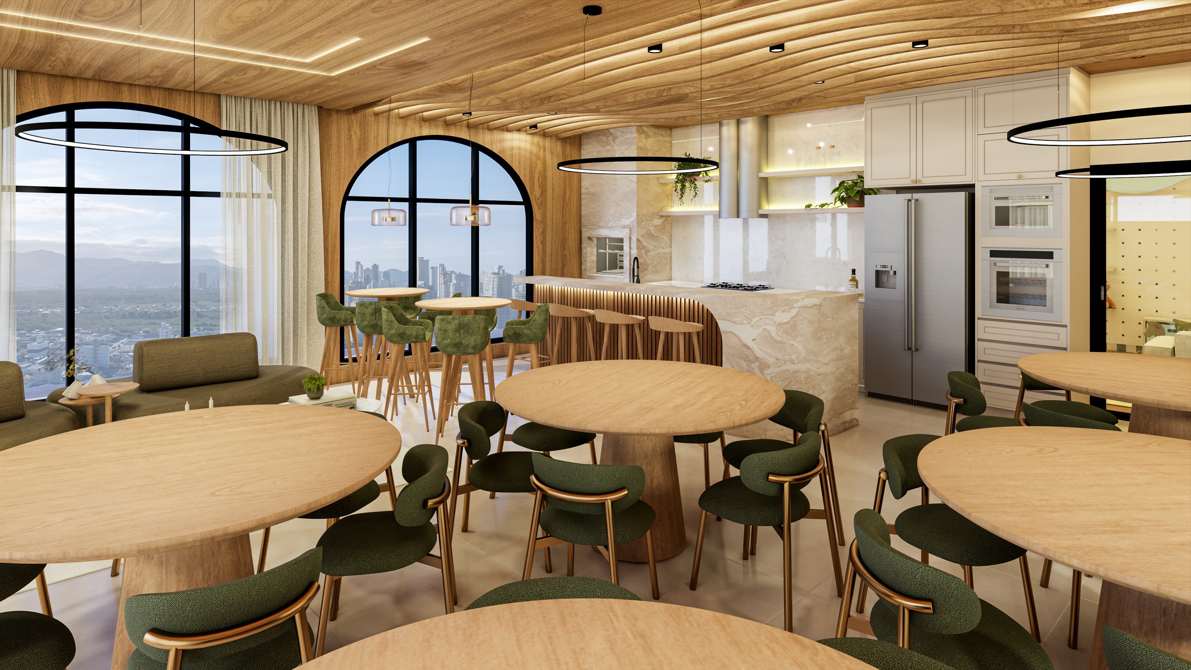 Porto Amalfi Residence — salão de festas, AR Incorporadora, Balneário Perequê, Porto Belo SC