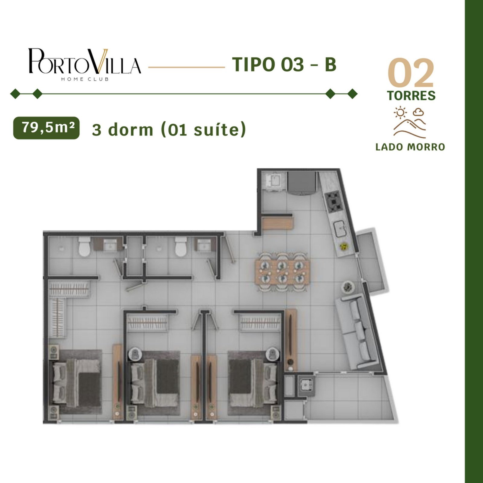 Porto Villa Home Club — planta lado b atualizadas pagina 3, VL Empreendimentos, Vila Nova, Porto Belo SC Porto Villa Home Club — planta lado b atualizadas pagina 3, VL Empreendimentos, Vila Nova, Porto Belo SC
