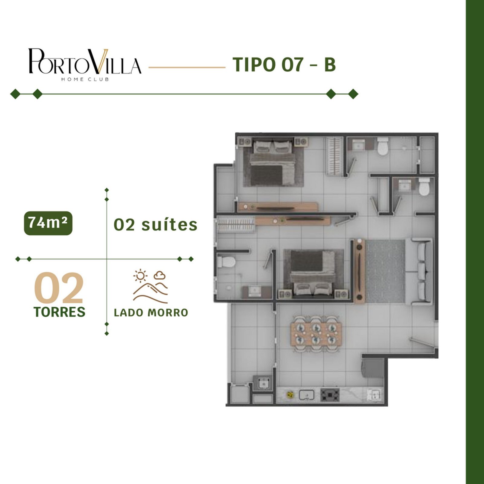 Porto Villa Home Club — planta lado b atualizadas pagina 7, VL Empreendimentos, Vila Nova, Porto Belo SC Porto Villa Home Club — planta lado b atualizadas pagina 7, VL Empreendimentos, Vila Nova, Porto Belo SC