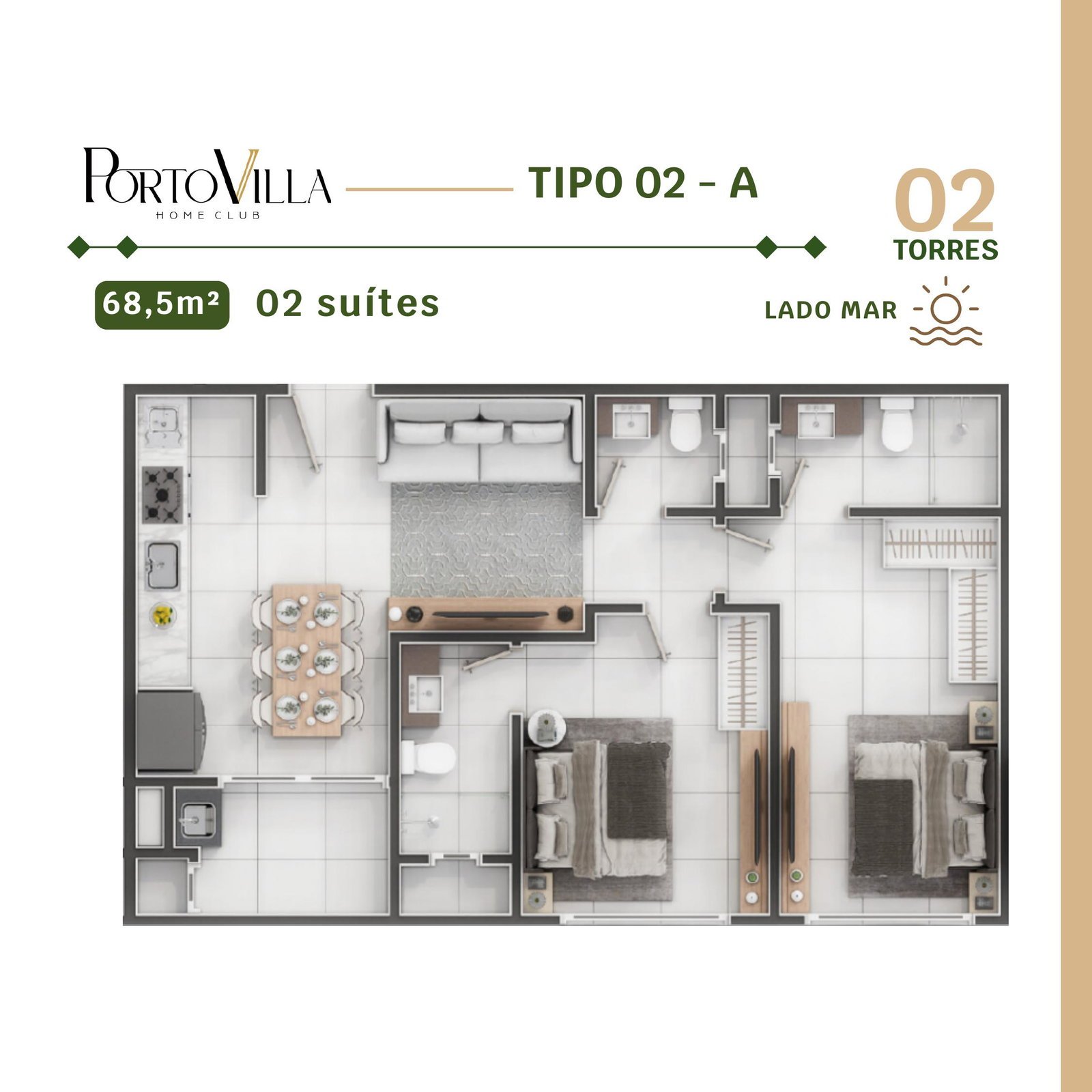 Porto Villa Home Club — plantas torre a pagina 2, VL Empreendimentos, Vila Nova, Porto Belo SC Porto Villa Home Club — plantas torre a pagina 2, VL Empreendimentos, Vila Nova, Porto Belo SC