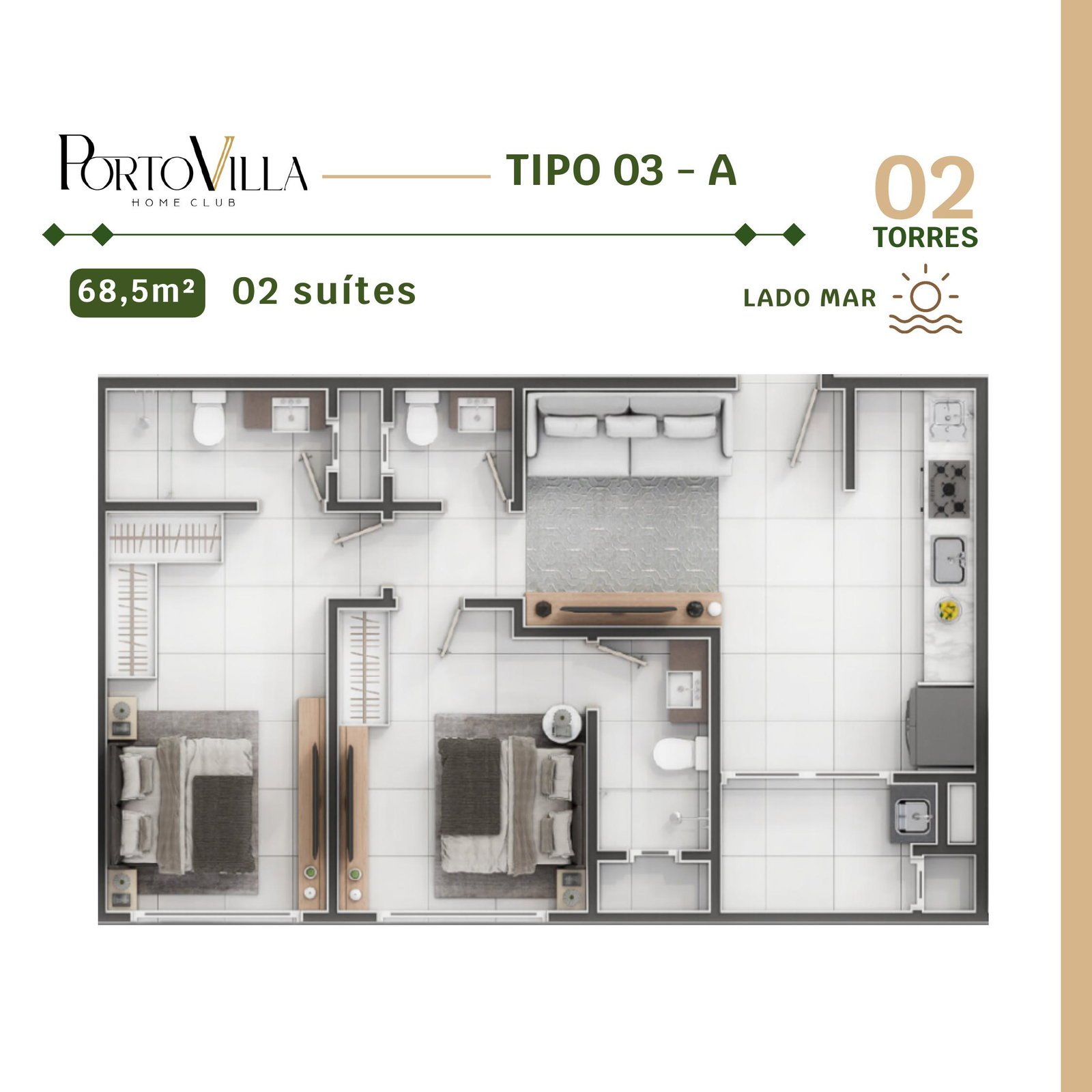 Porto Villa Home Club — plantas torre a pagina 3, VL Empreendimentos, Vila Nova, Porto Belo SC Porto Villa Home Club — plantas torre a pagina 3, VL Empreendimentos, Vila Nova, Porto Belo SC
