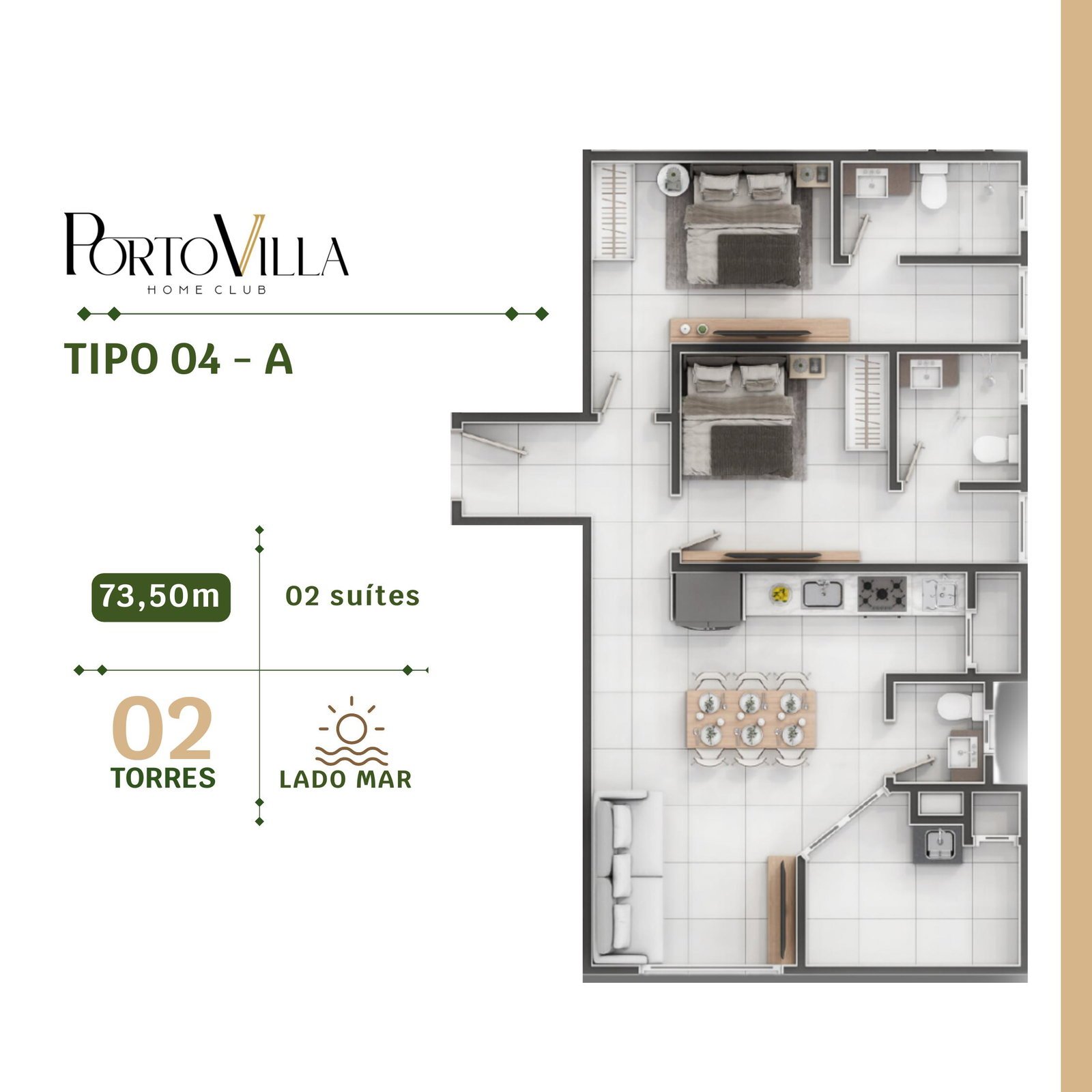 Porto Villa Home Club — plantas torre a pagina 4, VL Empreendimentos, Vila Nova, Porto Belo SC Porto Villa Home Club — plantas torre a pagina 4, VL Empreendimentos, Vila Nova, Porto Belo SC