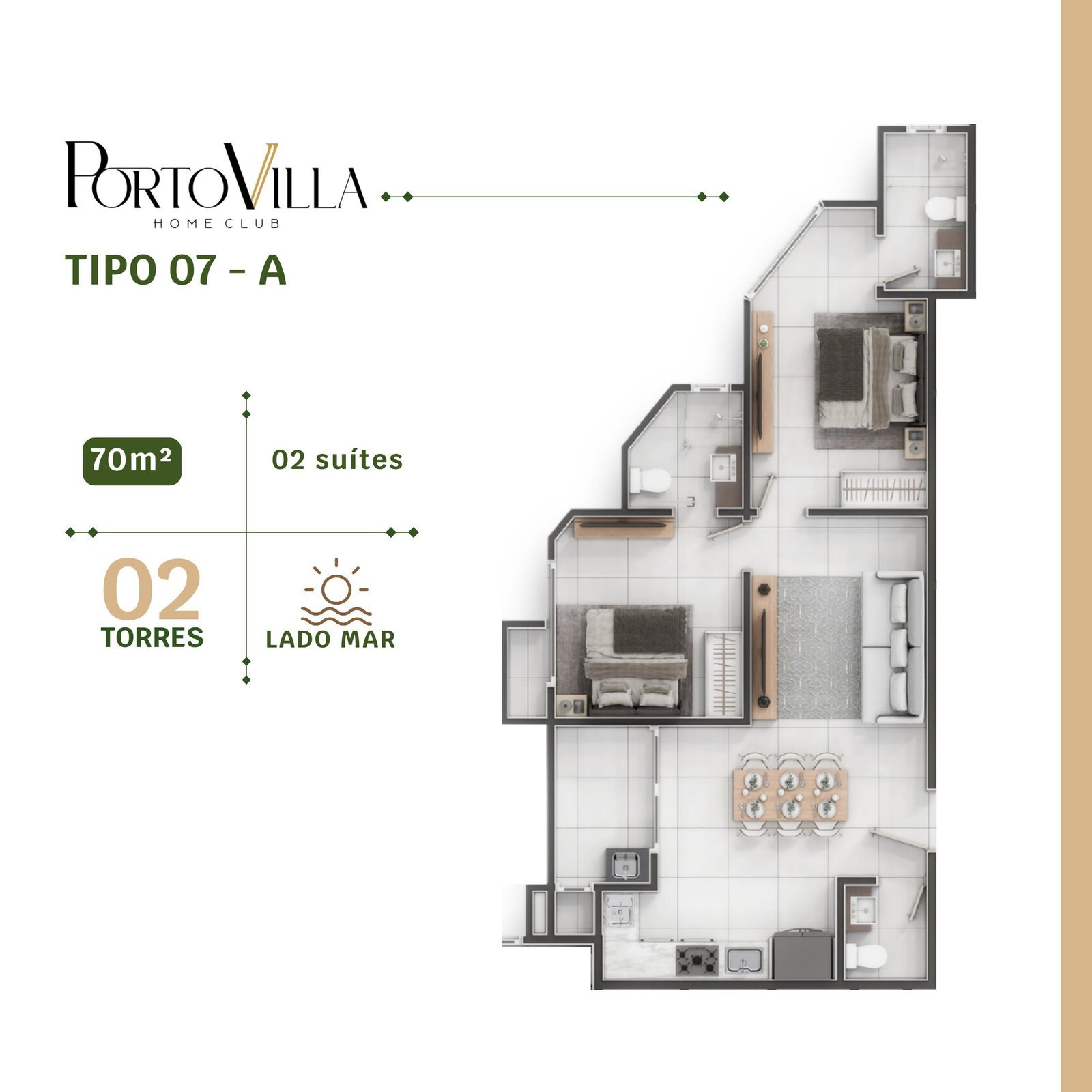 Porto Villa Home Club — plantas torre a pagina 7, VL Empreendimentos, Vila Nova, Porto Belo SC Porto Villa Home Club — plantas torre a pagina 7, VL Empreendimentos, Vila Nova, Porto Belo SC