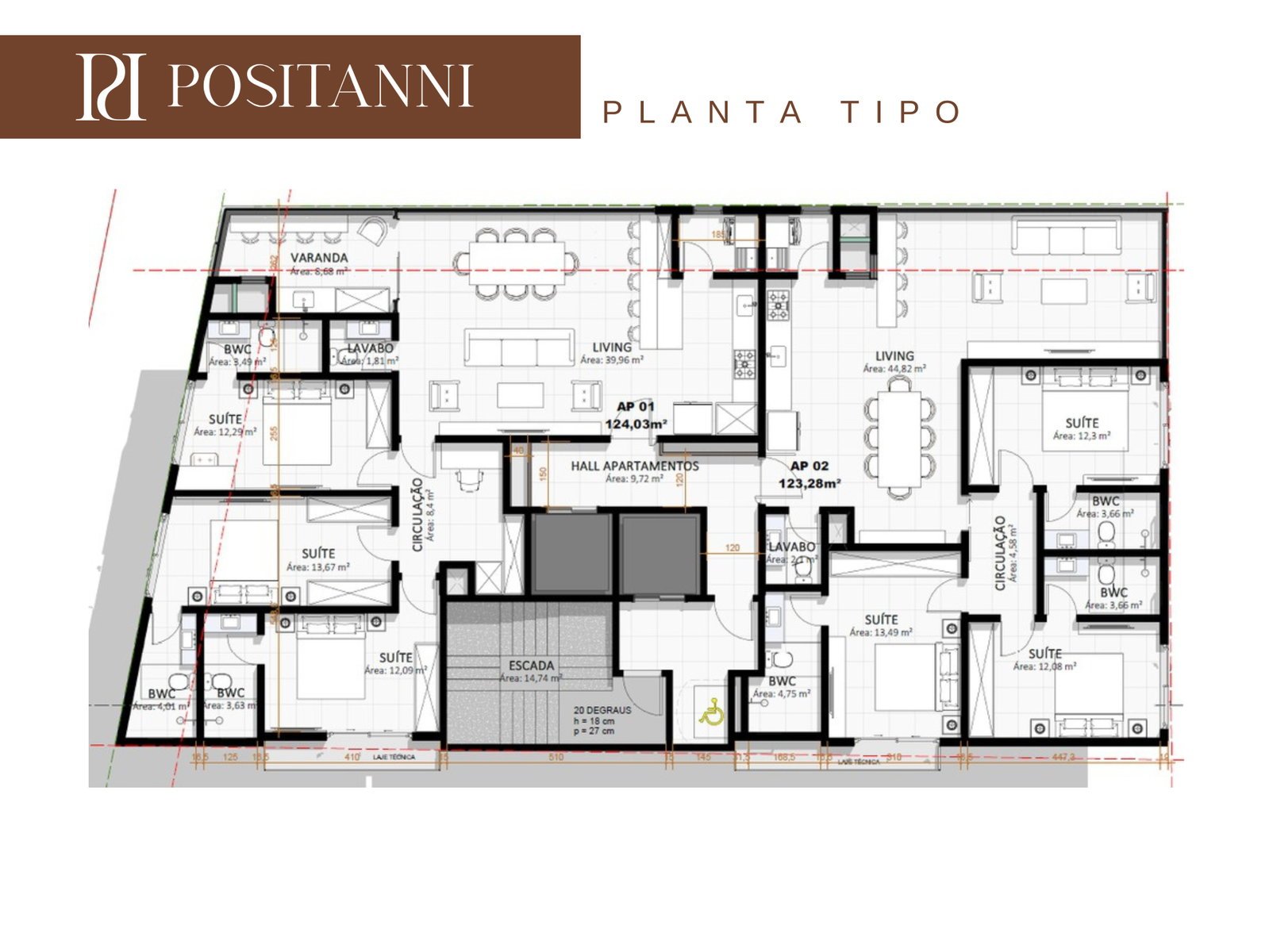 Positanni — apto tipo, Nostracon Construtora, Balneário Perequê, Porto Belo SC Positanni — apto tipo, Nostracon Construtora, Balneário Perequê, Porto Belo SC