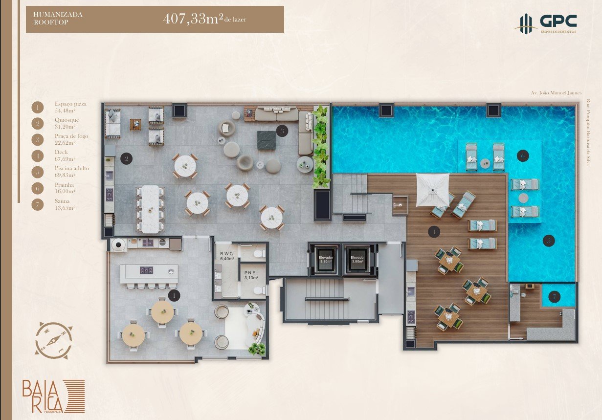 Residencial Baía Rica — area de lazer, GPC Empreendimentos, Balneário Perequê, Porto Belo SC Residencial Baía Rica — area de lazer, GPC Empreendimentos, Balneário Perequê, Porto Belo SC