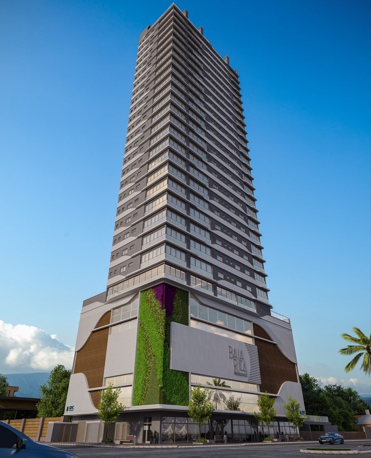 Residencial Baía Rica — fachada diagonal, GPC Empreendimentos, Balneário Perequê, Porto Belo SC Residencial Baía Rica — fachada diagonal, GPC Empreendimentos, Balneário Perequê, Porto Belo SC