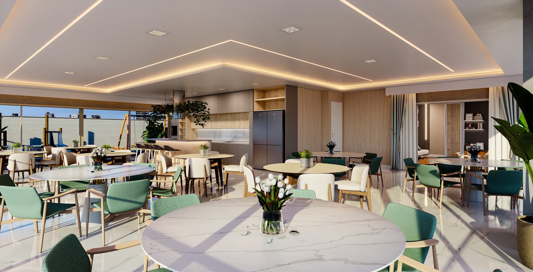 Residencial Baía Rica — salao de festas, GPC Empreendimentos, Balneário Perequê, Porto Belo SC Residencial Baía Rica — salao de festas, GPC Empreendimentos, Balneário Perequê, Porto Belo SC
