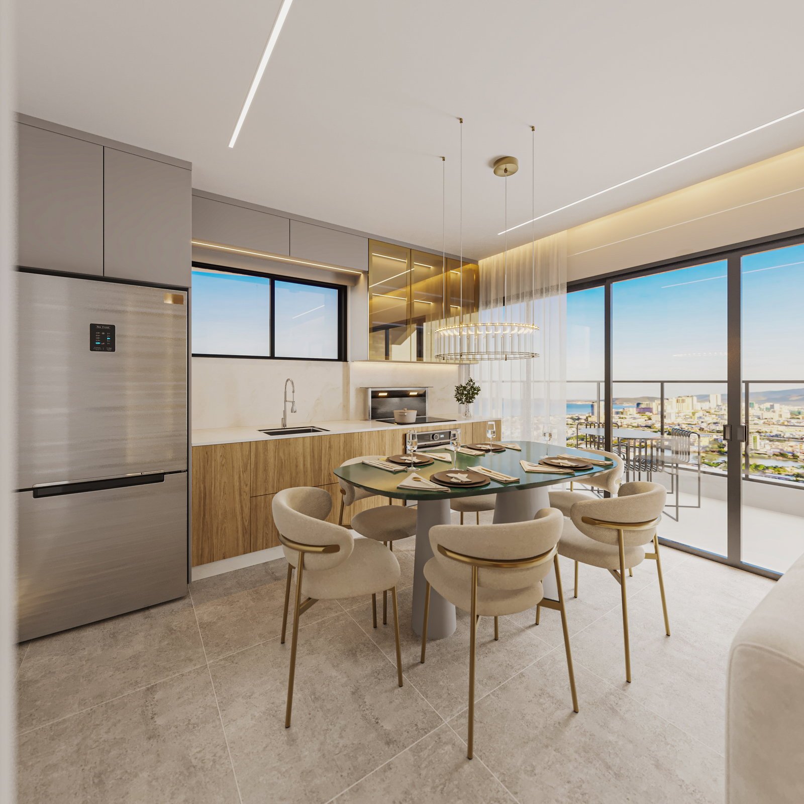 Residencial Porto Veneza — living tipo a, Cirino Construtora e Incorporadora, Balneário Perequê, Porto Belo SC Residencial Porto Veneza — living tipo a, Cirino Construtora e Incorporadora, Balneário Perequê, Porto Belo SC