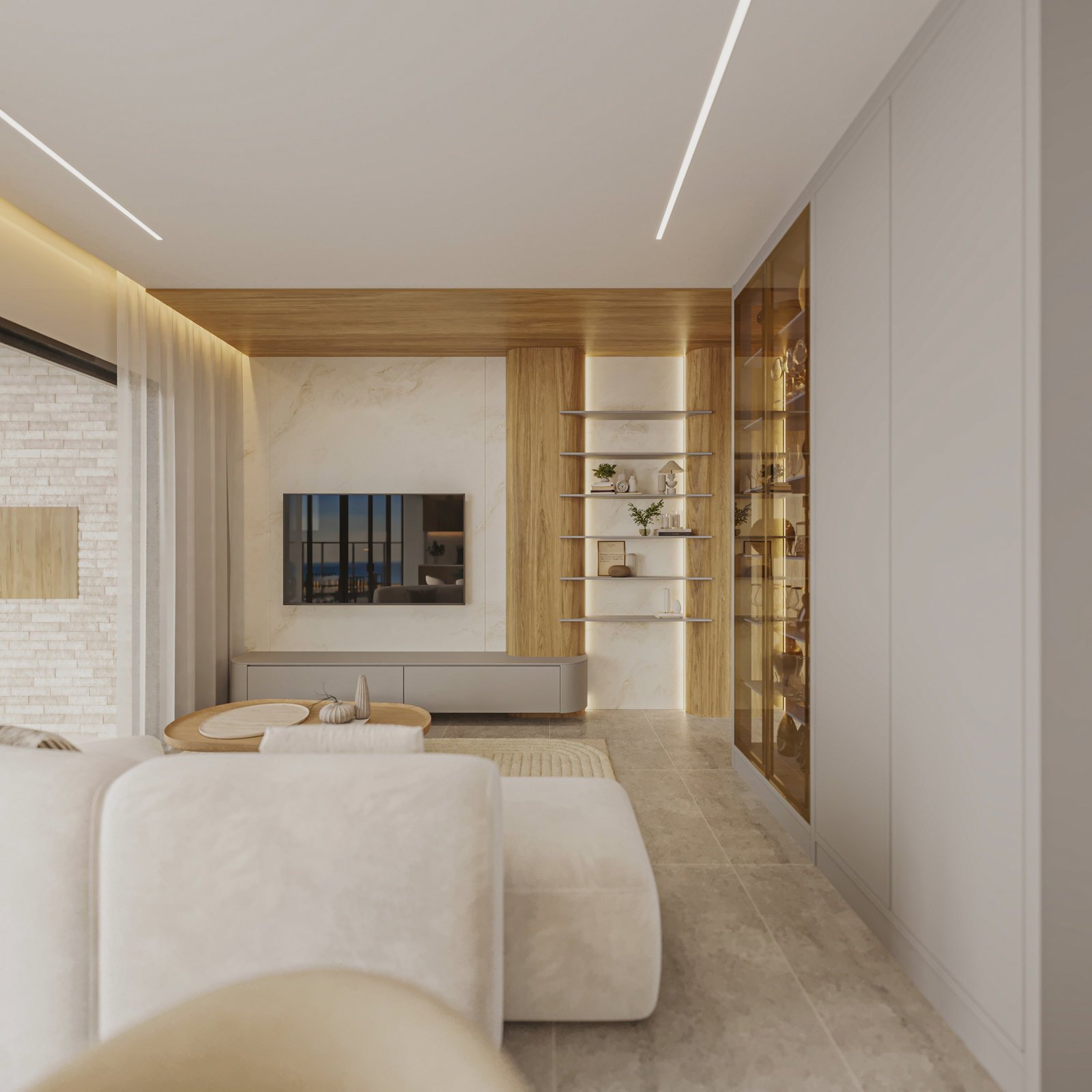 Residencial Porto Veneza — living tipo b, Cirino Construtora e Incorporadora, Balneário Perequê, Porto Belo SC Residencial Porto Veneza — living tipo b, Cirino Construtora e Incorporadora, Balneário Perequê, Porto Belo SC