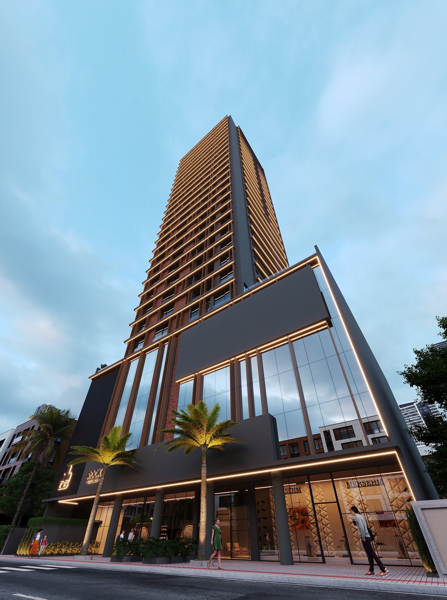 Residencial Rock Studios — fachada angulo direita p01, DG Construtora e Incorporadora, Balneário Perequê, Porto Belo SC Residencial Rock Studios — fachada angulo direita p01, DG Construtora e Incorporadora, Balneário Perequê, Porto Belo SC